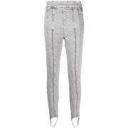 Isabel Marant Stonewashed Stirrup-Cuff Skinny Jeans Gray, Dam