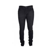 Givenchy Svart Stretch Bomull Slim-Fit Jeans Black, Herr