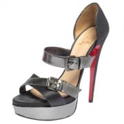 Christian Louboutin Pre-owned Pre-owned Laeder sandaler Black, Dam