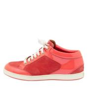 Jimmy Choo Pre-owned Pre-owned Laeder sneakers Pink, Dam