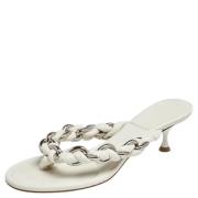 Bottega Veneta Vintage Pre-owned Laeder sandaler White, Dam