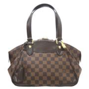 Louis Vuitton Vintage Pre-owned Canvas axelremsvskor Brown, Dam