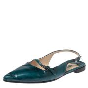 Prada Vintage Pre-owned Laeder mules Green, Dam