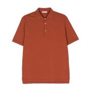 Boglioli Ler Orange Bomull T-shirt Red, Herr