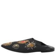 Dolce & Gabbana Pre-owned Pre-owned Tyg mules Black, Dam