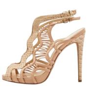 Alexandre Birman Pre-owned Pre-owned Laeder sandaler Beige, Dam