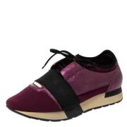 Balenciaga Vintage Pre-owned Laeder sneakers Purple, Dam