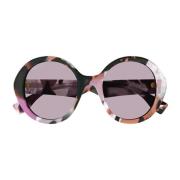 Gucci Rosa lila solglasögon för kvinnor Multicolor, Dam
