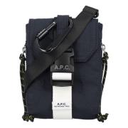 A.p.c. Patch Trak Crossbody Väska Blue, Herr