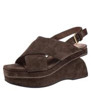 Marni Pre-owned Pre-owned Mocka sandaler Brown, Dam