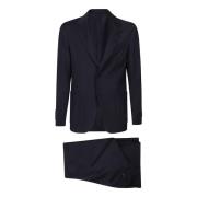 Lardini Blå Easy Wear Suit Blue, Herr