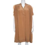 Chloé Pre-owned Pre-owned Silke klnningar Brown, Dam