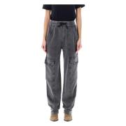 Isabel Marant Étoile Cargo Joggingbyxor Black, Dam