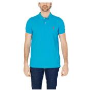 U.s. Polo Assn. Kortärmad Polo Tröja Blue, Herr