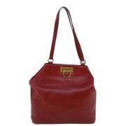 Salvatore Ferragamo Pre-owned Pre-owned Laeder totevskor Red, Dam