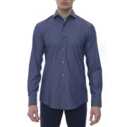 Boss Jason Casual Skjorta, Fransk Krage, Slim Fit Blue, Herr