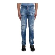 Dsquared2 Blå Denim Skinny Jeans Blue, Herr