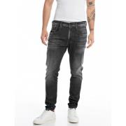 Replay Mörka herrjeans med fem fickor Black, Herr