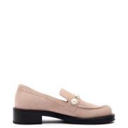 Stuart Weitzman Modig Pärla Loafer Beige, Dam