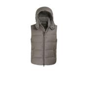 Moorer Quiltad Cashmere Gilet med Gäsdunsvaddering Beige, Herr