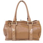 Burberry Vintage Pre-owned Laeder handvskor Brown, Dam