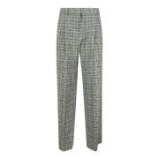 Stine Goya Casual Check Byxor Green, Dam