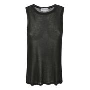 Victoria Beckham Lättvikts Tank Top Black, Dam