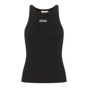 Gestuz Logo Tank Top Svart Black, Dam