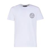 Versace Jeans Couture Vita T-shirts och Polos med 98% Bomull White, He...