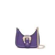 Versace Jeans Couture Lila Mini Kedjehandväska Purple, Dam