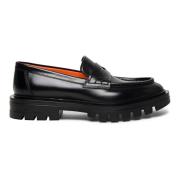 Santoni Loafers Black, Dam