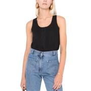 Twinset Svart Spetstopp Black, Dam