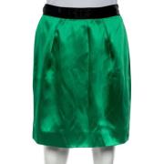 Dolce & Gabbana Pre-owned Pre-owned Satin nederdelar Green, Dam