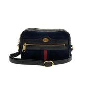 Gucci Vintage Pre-owned Mocka crossbodyvskor Black, Dam