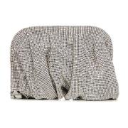 Benedetta Bruzziches Silver Kristall Mesh Clutch Gray, Dam