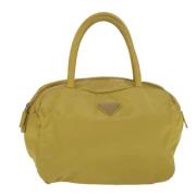 Prada Vintage Pre-owned Tyg prada-vskor Yellow, Dam