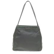 Prada Vintage Pre-owned Tyg totevskor Green, Dam