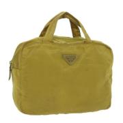 Prada Vintage Pre-owned Tyg prada-vskor Yellow, Dam