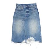 R13 Jesse Skirt - Stilfull och trendig Blue, Dam