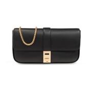 Salvatore Ferragamo Arch Mini axelremsväska Black, Dam