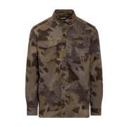 Etro Camouflage Bomullsskjorta Brown, Herr