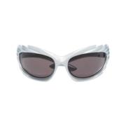 Balenciaga Silver Solglasögon med Tillbehör Gray, Unisex