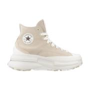 Converse Högtoppade Stiliga Sneakers Beige, Herr