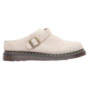 Dr. Martens Mocka Mules med Graverad Spänne Beige, Herr