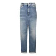 Golden Goose Medium Stone Washed Denim Jeans Blue, Herr