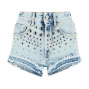 Alessandra Rich Stiliga Shorts för Män och Kvinnor Blue, Dam