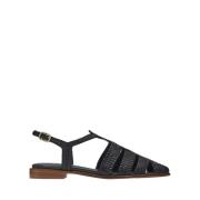 Lottusse Sommar Fiskare Sandaler Cangrejera Black, Dam