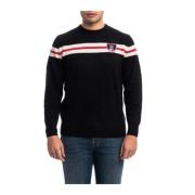 MC2 Saint Barth Randig Crew Neck Tröja Black, Herr