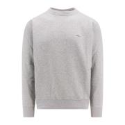 Autry Bomulls Sweatshirt med Logopatch Gray, Herr