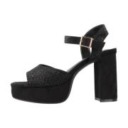 Xti Snygga High Heel Sandaler Black, Dam